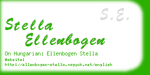 stella ellenbogen business card